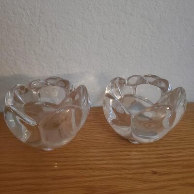 Set Of Flower Candle Holders