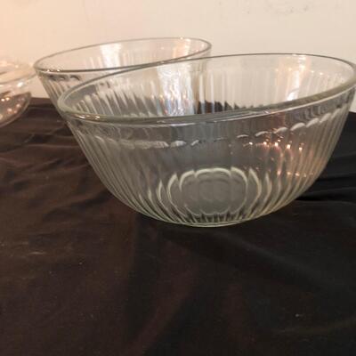 6 Glass Pyrex Dishes & 2 Measuring Cups (PR-KM)