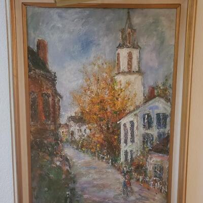 SAVIP PALL Oil Painting Of Town 40
