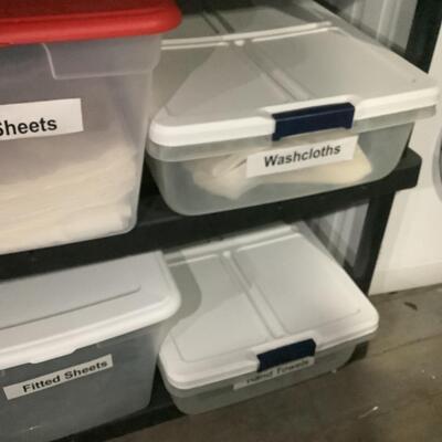 Linens-bins included