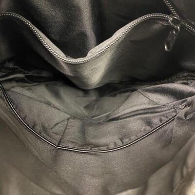 Black Leather Owl Backpack