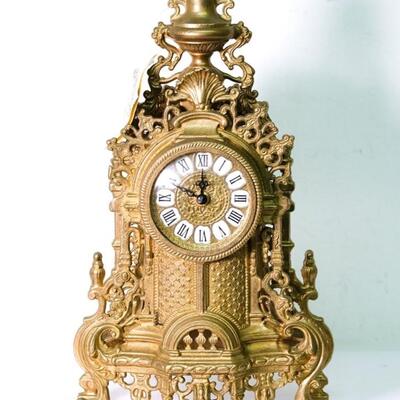 Antique Style Olympus Solid Brass Italian Garniture Set