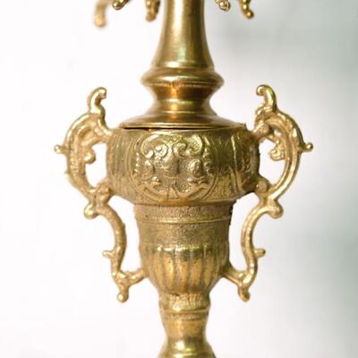 Antique Style Olympus Solid Brass Italian Garniture Set
