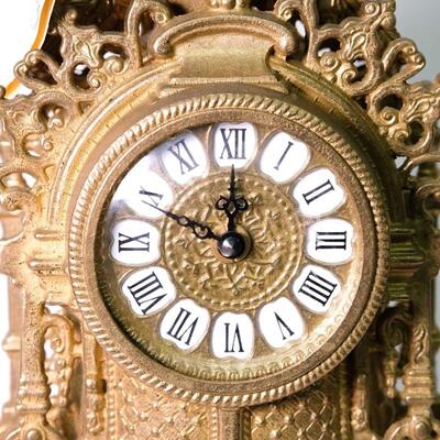 Antique Style Olympus Solid Brass Italian Garniture Set