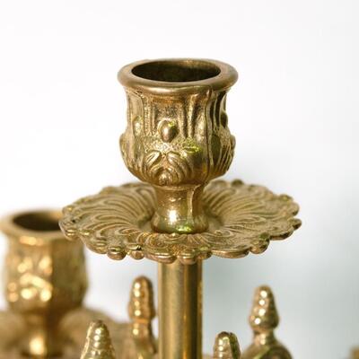 Antique Style Olympus Solid Brass Italian Garniture Set