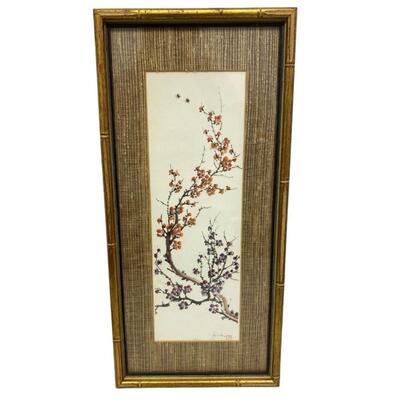 Pair of Gilt Wood Framed Japanese Prints