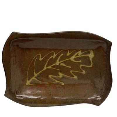 Doe Ridge Pottery Robert (Bob) Meier Leaf Dish