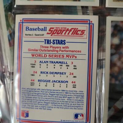 TRIPLE ACTIONS SPORTFLICS 3D BASEBALL CARD BUNDLE #2