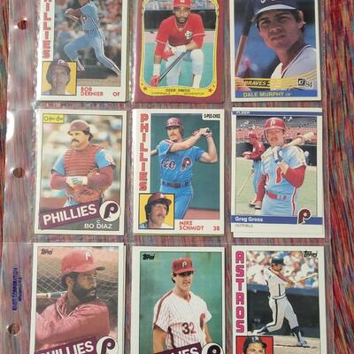 BASEBALL CARDS IN SLEEVE LOT #6