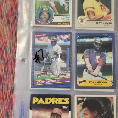 BASEBALL CARDS IN SLEEVE LOT #7