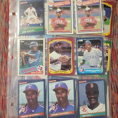 BASEBALL CARDS IN SLEEVE LOT #7