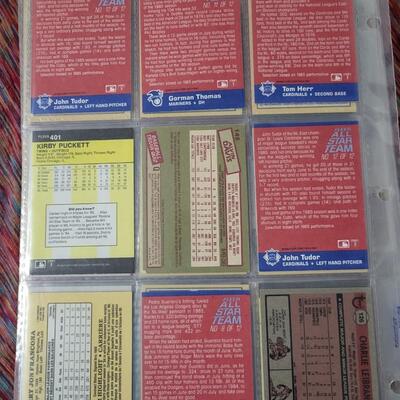 BASEBALL CARDS IN SLEEVE LOT #8
