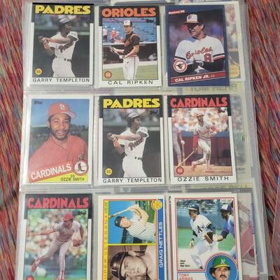 BASEBALL CARDS IN SLEEVE LOT #8