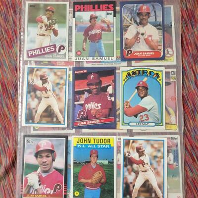 BASEBALL CARDS IN SLEEVE LOT #9
