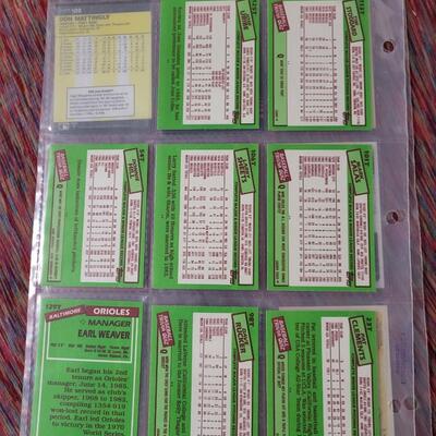 BASEBALL CARDS IN SLEEVE LOT #9