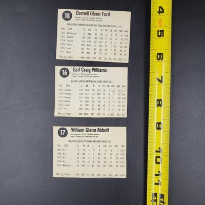 1970s CUTOUT BASEBALL CARDS