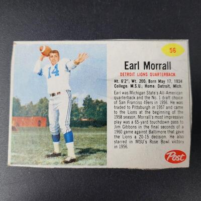1962 POST CEREAL CUT OUT FOOTBALL CARD 3 PC