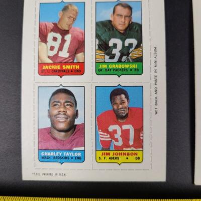 1969 TOPPS FOOTBALL MINI CARDS