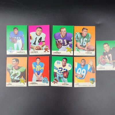 1969 TOPPS FOOTBALL COLLECTORS CARDS