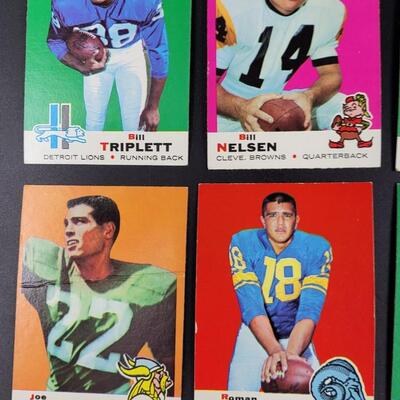 1969 TOPPS FOOTBALL COLLECTORS CARDS