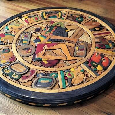 Lot #25  Mexican Art Piece used as a Platter
