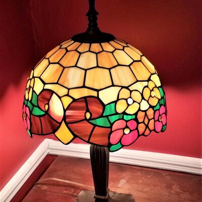 Lot #26  Decorative Stained Glass style Table Lamp
