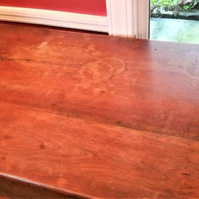 Lot #27  Antique Pine Table with Drawer