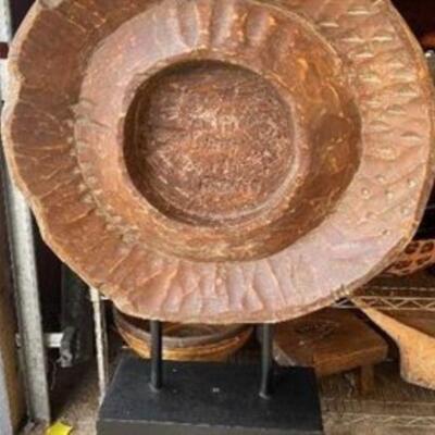 Mid-Century Art - Large Hand-carved Wooden Sculpture
