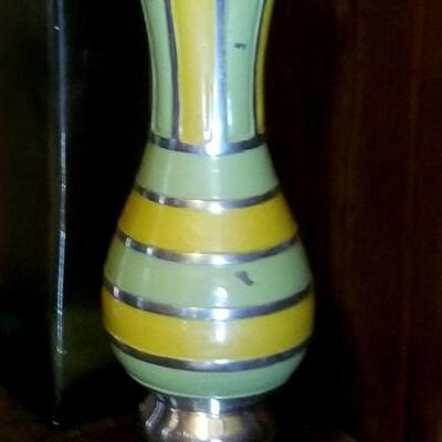 Mid-Century Art Metal Vase
