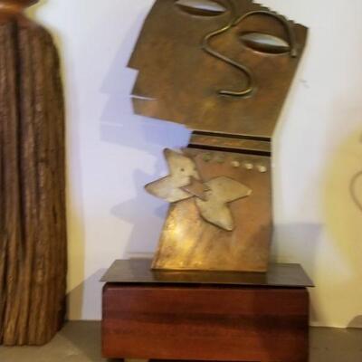 Mid-Century Art Cubist Sculpture