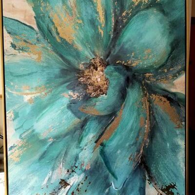 Signed Mid-Century Style Painting  