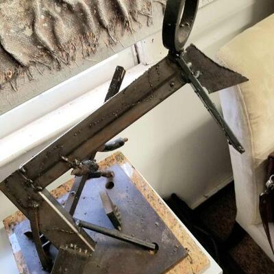 Amazing brutalist steel sculpture