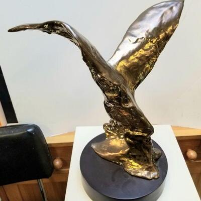Mid-century organic Bronze finish sculpture