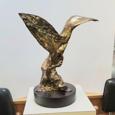 Mid-century organic Bronze finish sculpture