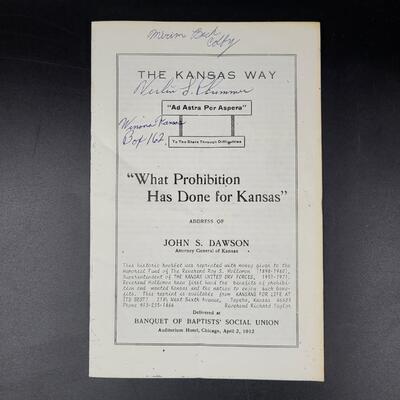 NEAT PROHIBITION HISTORY PAMPLET
