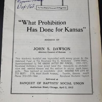 NEAT PROHIBITION HISTORY PAMPLET