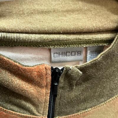 16 Colorful Women's Casual XL & 1X Lightweight Zippered Tops (MBB-JF)