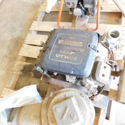 Vanguard 14HP Gas Pull and Electric Start Motor Irrigation Pump and Collar Attachments