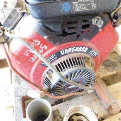Vanguard 14HP Gas Pull and Electric Start Motor Irrigation Pump and Collar Attachments