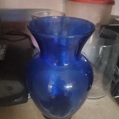 Blue Glass Vase