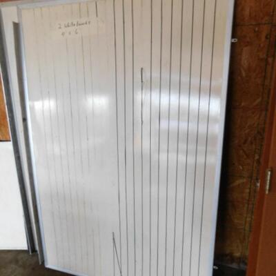 Set of Three Various Sized Wall Mount Dry Erase Boards