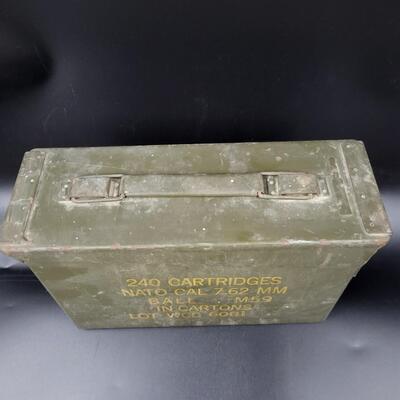 MILITARY 7.62MM M59 METAL AMMO CASE