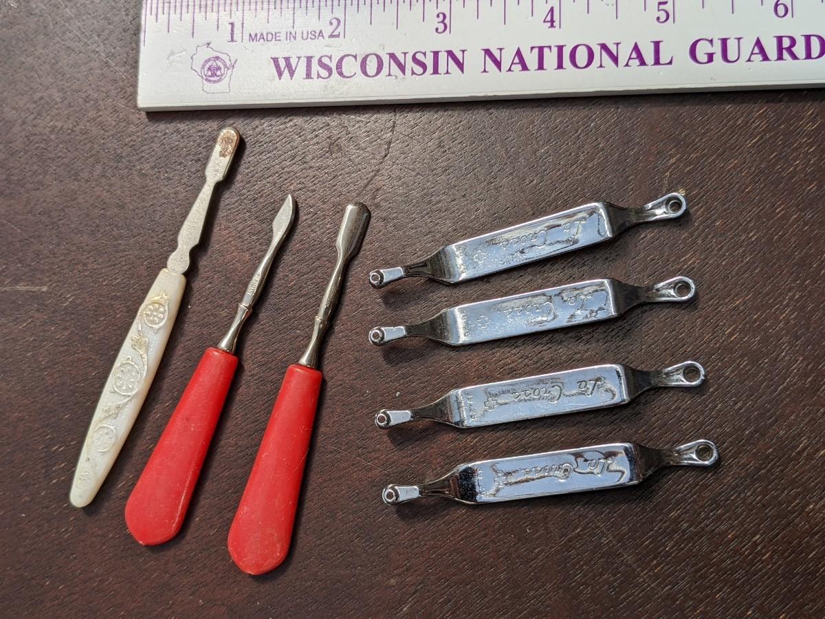 Variety of Vintage Cosmetic Tools