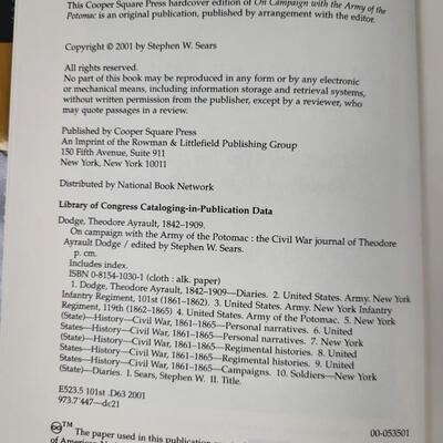 ON THE CAMPAIGN WITH THE ARMY OF THE POTOMAC HARDBACK BY STEVEN W. SEARS