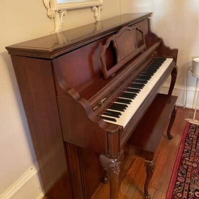 Kimball Upright Piano and Bench 88 Keys Three Pedal - jb11264