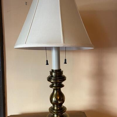 Vintage Brass Stiffel Style Table Lamp With Double Pull Chain - JB11202