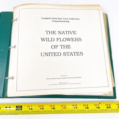 1992 â€œNATIVE WILDFLOWERS OF THE UNITED STATESâ€ FIRST DAY COVERS STAMP BOOK