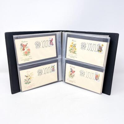 1982 â€œBIRDS & FLOWER SERIESâ€ FIRST DAY COVER STAMP BOOK