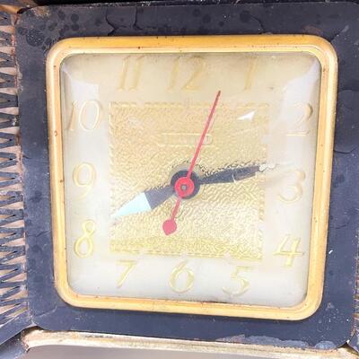 VINTAGE UNITED BOW TIE LAMP & CLOCK - PLEASE READ DESCRIPTION!