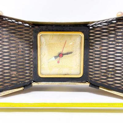 VINTAGE UNITED BOW TIE LAMP & CLOCK - PLEASE READ DESCRIPTION!